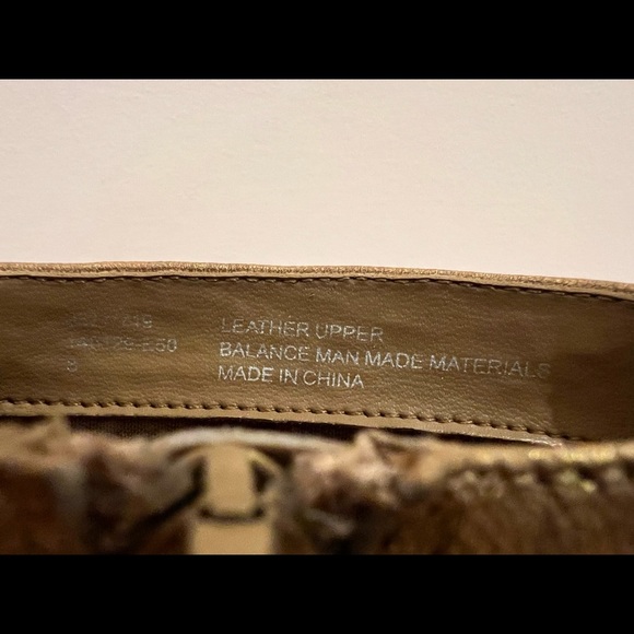 Colin Stuart Gold Metallic Ankle Boot Size 8 - Picture 9 of 9